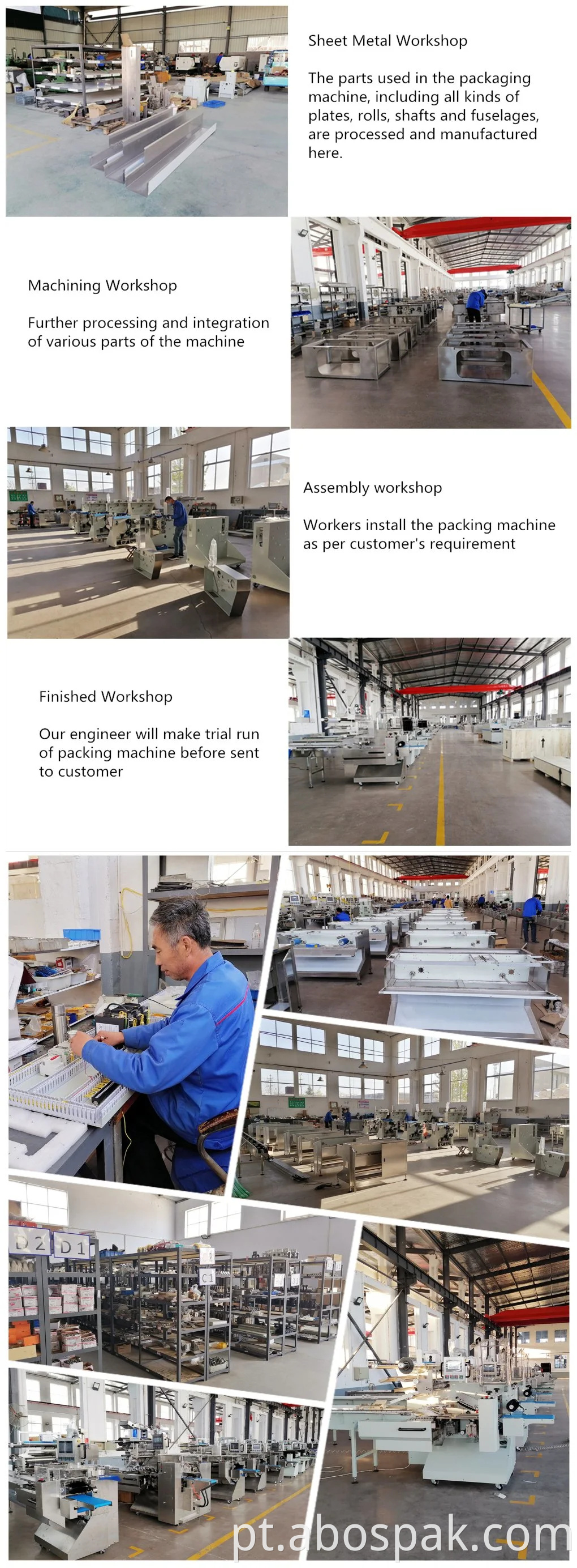 Food Pieces grupo secundário Wrap Automatic Box Movimento Fluxo Pillow Bag Sealing Packing Packaging Machinery